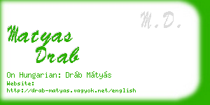 matyas drab business card